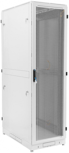Шкаф серверный напольный 42U (600 × 1200) дверь перфорированная 2 шт. — изображение товара