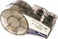 M21-375-595-WT лента 9.53 мм/6.4 м, винил, черный на белом (BMP21/M210/211) (BMP21/M210/211)