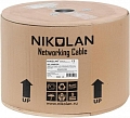 (Снято с поставок, см. аналоги :NMC 4140B-BK ) Кабель NIKOLAN U/UTP 4 пары, Кат.6, 250 МГц, 305 м, внешний, PE, черный — изображение товара