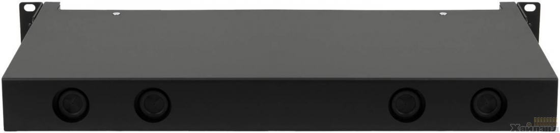 Оптический кросс NIKOMAX 19" Premium Line 1U 24 порта LC/UPC MM 50/125 OM2, черный — изображение товара